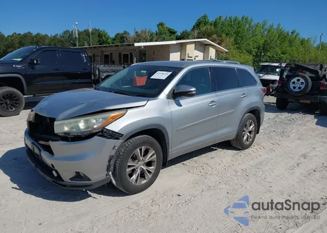 2015 Toyota Highlander Le Plus V6 z USA, uszkodzony, nr VIN 5TDBKRFH2FS194962